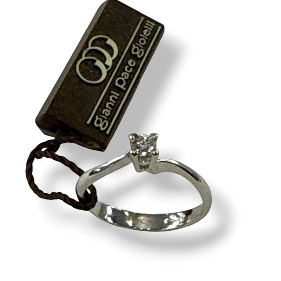 Anello Gianni Pace Donna Solitari in Oro bianco Diamante 0.15 Ct GPGSL30 - GPGSL30